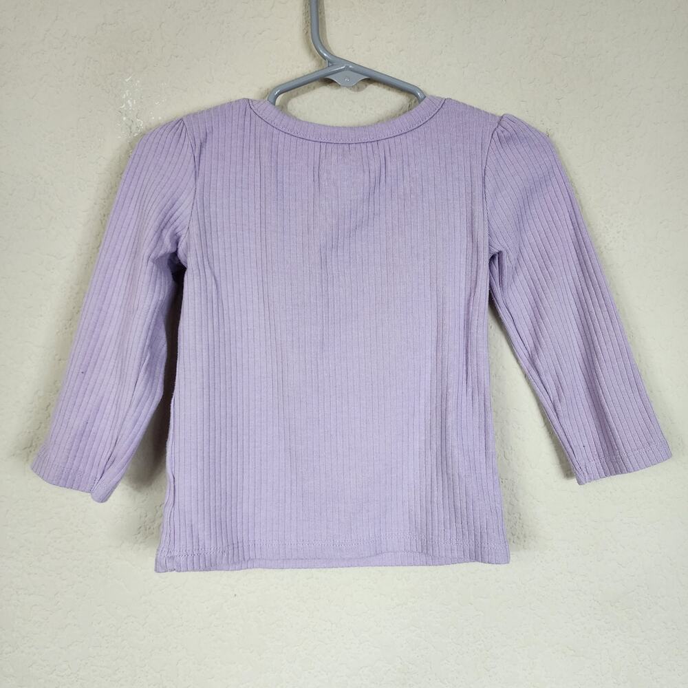 18 Months - Baby & Toddler Clothes - Purple Long Sleeve Top - Picture 3 of 3